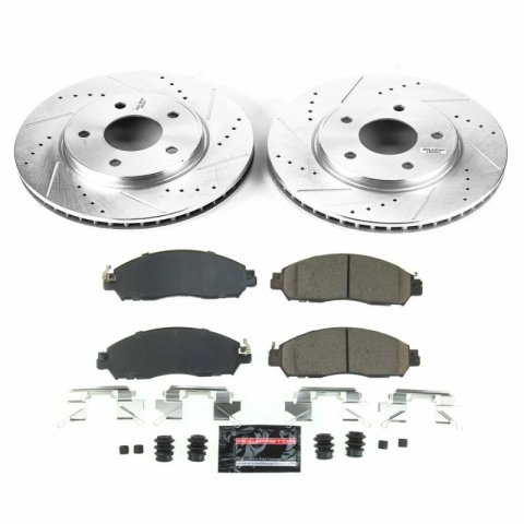 Power Stop 18-19 Nissan Leaf Front & Rear Z23 Evolution Sport Brake Kit (1x psbK8275, 1x psbK8313) thumbnail 3