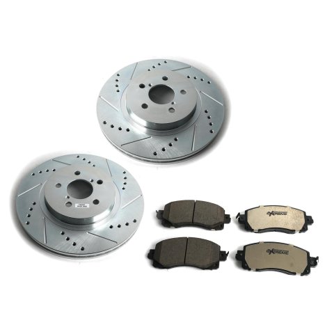 Power Stop 18-19 Subaru Crosstrek Front & Rear Z26 Street Warrior Brake Kit (1x psbK6107-26, 1x psbK7892-26) thumbnail 1