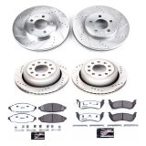 Power Stop 03-11 Lincoln Town Car Front & Rear Z26 Street Warrior Brake Kit (1x psbK1364-26, 1x psbK5293-26) thumbnail 4