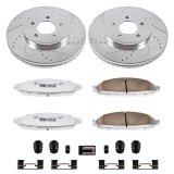 Power Stop 03-11 Lincoln Town Car Front & Rear Z26 Street Warrior Brake Kit (1x psbK1364-26, 1x psbK5293-26) thumbnail 9