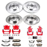Power Stop 03-07 Honda Accord Front & Rear Z26 Street Warrior Brake Kit w/Calipers (1x psbKC1043A-26, 1x psbKC2391-26) thumbnail 6