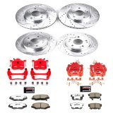 Power Stop 2005 Honda Accord Front & Rear Z26 Street Warrior Brake Kit w/Calipers (1x psbKC1043A-26, 1x psbKC3128-26) thumbnail 7