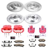 Power Stop 1999 Ford Mustang Front & Rear Z26 Street Warrior Brake Kit w/Calipers (1x psbKC1306A-26, 1x psbKC1304C-26) thumbnail 8