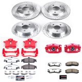 Power Stop 99-04 Oldsmobile Alero Front & Rear Z26 Street Warrior Brake Kit w/Calipers (1x psbKC1551-26, 1x psbKC1558A-26) thumbnail 6