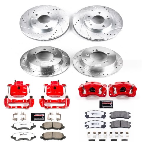 Power Stop 01-02 Chrysler Sebring Front & Rear Z26 Street Warrior Brake Kit w/Calipers (1x psbKC1678-26, 1x psbKC1203-26) thumbnail 7