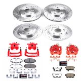 Power Stop 06-07 Honda Accord Front & Rear Z26 Street Warrior Brake Kit w/Calipers (1x psbKC2292-26, 1x psbKC3128-26) thumbnail 6
