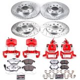 Power Stop 05-10 Volkswagen Jetta Front & Rear Z26 Street Warrior Brake Kit w/Calipers (1x psbKC4623-26, 1x psbKC4627A-26) thumbnail 5