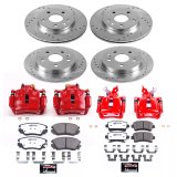 Power Stop 12-16 Buick LaCrosse Front & Rear Z26 Street Warrior Brake Kit w/Calipers (1x psbKC5522-26, 1x psbKC5531-26) thumbnail 5