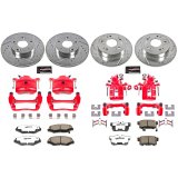 Power Stop 14-15 Acura ILX Front & Rear Z26 Street Warrior Brake Kit w/Calipers (1x psbKC1043A-26, 1x psbKC1243-26) thumbnail 3