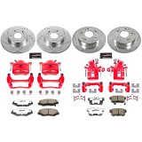 Power Stop 2013 Acura ILX Front & Rear Z26 Street Warrior Brake Kit w/Calipers (1x psbKC1243-26, 1x psbKC6490-26) thumbnail 8