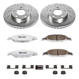 Power Stop 03-04 Ford Mustang Front & Rear Z26 Street Warrior Brake Kit w/Calipers (1x psbKC1301A-26, 1x psbKC1303-26) thumbnail 5