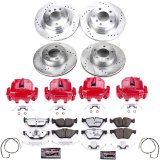 Power Stop 2007 BMW 328i Front & Rear Z26 Street Warrior Brake Kit w/Calipers (1x psbKC4590-26, 1x psbKC044-26) thumbnail 8