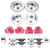 Power Stop 11-12 BMW 328i xDrive Front & Rear Z26 Street Warrior Brake Kit w/Calipers (1x psbKC6073-26, 1x psbKC5980-26) thumbnail 8