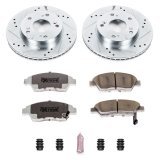 Power Stop 13-15 Acura ILX Front & Rear Z26 Street Warrior Brake Kit w/Calipers (1x psbKC6317-26, 1x psbKC1243-26) thumbnail 6