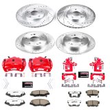 Power Stop 12-15 Honda Civic Front & Rear Z26 Street Warrior Brake Kit w/Calipers (1x psbKC3055-26, 1x psbKC1243-26) thumbnail 3