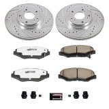 Power Stop 12-15 Honda Civic Front & Rear Z26 Street Warrior Brake Kit w/Calipers (1x psbKC3055-26, 1x psbKC1243-26) thumbnail 6