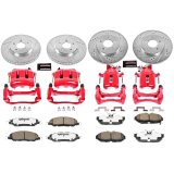 Power Stop 11-14 Ford Mustang Front & Rear Z26 Street Warrior Brake Kit w/Calipers (1x psbKC5407-26, 1x psbKC4749-26) thumbnail 2