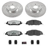 Power Stop 11-14 Ford Mustang Front & Rear Z26 Street Warrior Brake Kit w/Calipers (1x psbKC5407-26, 1x psbKC4749-26) thumbnail 4
