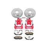 Power Stop 11-14 Ford Mustang Front & Rear Z26 Street Warrior Brake Kit w/Calipers (1x psbKC5407-26, 1x psbKC4749-26) thumbnail 8