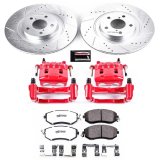 Power Stop 10-13 Subaru Forester Front & Rear Z26 Street Warrior Brake Kit w/Calipers (1x psbKC6082-26, 1x psbKC4631-26) thumbnail 3