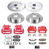 Power Stop 16-17 Subaru Crosstrek Front & Rear Z26 Street Warrior Brake Kit w/Calipers (1x psbKC6082-26, 1x psbKC6107-26) thumbnail 7