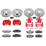 Power Stop 11-14 Ford Mustang Front & Rear Z26 Street Warrior Brake Kit w/Calipers (1x psbKC5944-26, 1x psbKC4749-26) thumbnail 4