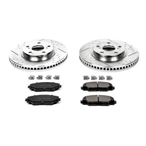 Power Stop 2017 Toyota Corolla iM Front Z23 Evolution Sport Brake Kit w/Calipers (1x psbK3054, 1x psbS3200) thumbnail 2