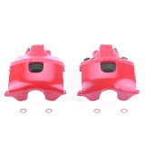 PowerStop Z23 Evolution Sport Brake Upgrade Kits with Calipers for 2000-2004 CONCORDE, INTREPID - KC6179 Disc Kits, Kits, Front, Cross-drilled/Slotted Rotors, 1-piston Red Calipers, Chrysler, Dodge, Kit thumbnail 7