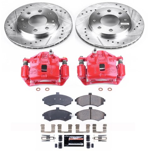 Power Stop 03-05 Hyundai Elantra Front Z23 Evolution Sport Brake Kit w/Calipers (1x psbS2848, 1x psbK1093) thumbnail 5