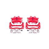 PowerStop Z23 Evolution Sport Brake Upgrade Kits with Calipers KC2057 Performance Disc Brakes, Front, Drilled/Slotted Rotors, Red Calipers, Buick, Chevy, GMC, Isuzu, Oldsmobile thumbnail 3
