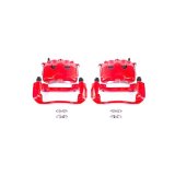 PowerStop Z23 Evolution Sport Brake Upgrade Kits with Calipers for 2005-2008 DAKOTA, 2006-2009 RAIDER - KC2193 Disc Kits, Kits, Front, Cross-drilled/Slotted Rotors, 2-piston Red Calipers, Dodge, Mitsubishi, Kit thumbnail 8