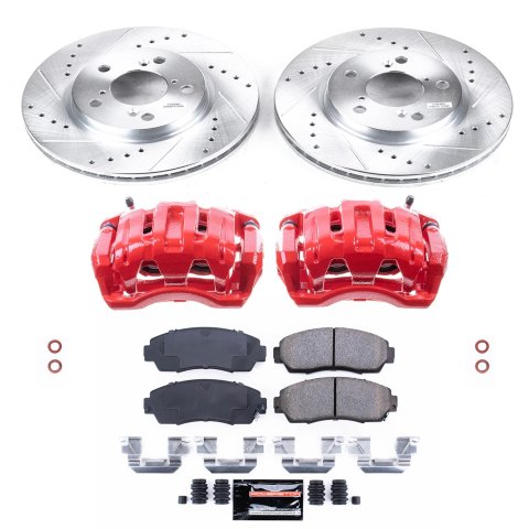 Power Stop 05-10 Honda Odyssey Front Z23 Evolution Sport Brake Kit w/Calipers (1x psbS2958, 1x psbK2435) thumbnail 6