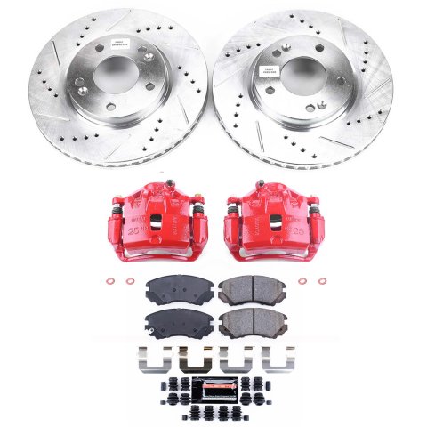 Power Stop 06-10 Hyundai Sonata Front Z23 Evolution Sport Brake Kit w/Calipers (1x psbS2998, 1x psbK165) thumbnail 7