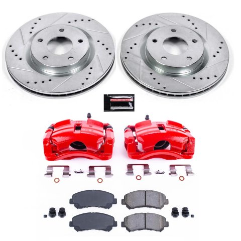 Power Stop 08-14 Nissan Rogue Front Z23 Evolution Sport Brake Kit w/Calipers (1x psbS3428, 1x psbK4724) thumbnail 8