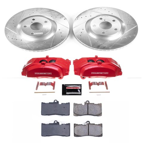Power Stop 09-11 Lexus GS350 Front Z23 Evolution Sport Brake Kit w/Calipers (1x psbS3336, 1x psbK5868) thumbnail 9