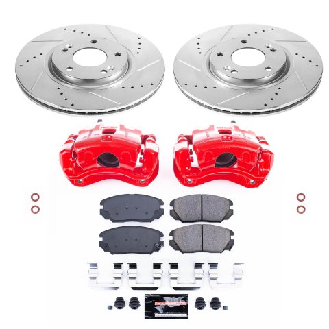 Power Stop 09-11 Hyundai Azera Front Z23 Evolution Sport Brake Kit w/Calipers (1x psbK4646, 1x psbS3096) thumbnail 4