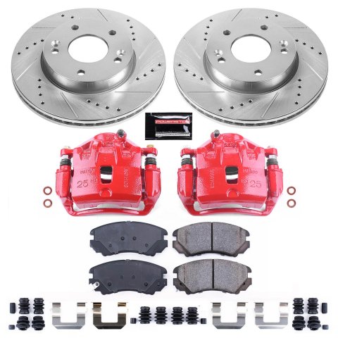 Power Stop 10-11 Kia Soul Front Z23 Evolution Sport Brake Kit w/Calipers (1x psbS2998, 1x psbK6309) thumbnail 2