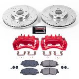 Power Stop 13-16 Hyundai Santa Fe Front Z23 Evolution Sport Brake Kit w/Calipers (1x psbK6951, 1x psbS3210) thumbnail 7