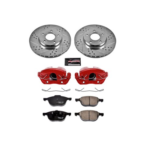 Power Stop 13-18 Ford C-Max Front Z23 Evolution Sport Brake Kit w/Calipers (1x psbS2942D, 1x psbK5976) thumbnail 3