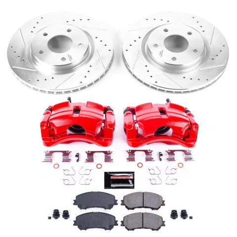 Power Stop 14-19 Nissan Rogue Front Z23 Evolution Sport Brake Kit w/Calipers (1x psbK7036, 1x psbS7148) thumbnail 2