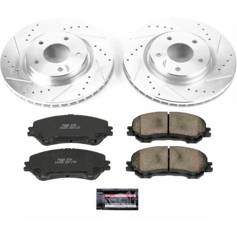 Power Stop 14-19 Nissan Rogue Front Z23 Evolution Sport Brake Kit w/Calipers (1x psbK7036, 1x psbS7148) thumbnail 4