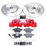 PowerStop Z23 Evolution Sport Brake Upgrade Kits with Calipers KC2963 Disc Kit, Upgrade, Front, Cross-Drilled/Slotted Surface, Audi, Volkswagen, Kit thumbnail 2