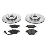 PowerStop Z23 Evolution Sport Brake Upgrade Kits with Calipers KC2963 Disc Kit, Upgrade, Front, Cross-Drilled/Slotted Surface, Audi, Volkswagen, Kit thumbnail 8
