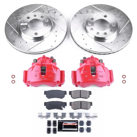 Power Stop 99-03 Saab 9-3 Front Z23 Evolution Sport Brake Kit w/Calipers (1x psbK834, 1x psbS2038) thumbnail 5