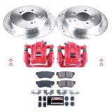 Power Stop 01-06 Hyundai Santa Fe Rear Z23 Evolution Sport Brake Kit w/Calipers (1x psbK5213, 1x psbS2652) thumbnail 7