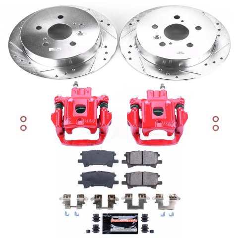 Power Stop 04-06 Lexus RX330 Rear Z23 Evolution Sport Brake Kit w/Calipers (1x psbK5333, 1x psbS2782) thumbnail 5
