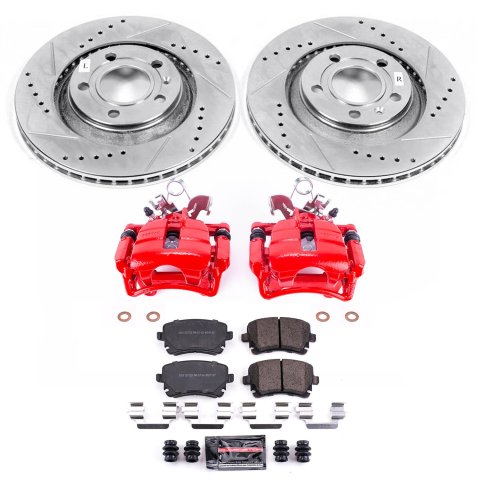 Power Stop 04-09 Audi S4 Rear Z23 Evolution Sport Brake Kit w/Calipers (1x psbK4564, 1x psbS3252) thumbnail 2