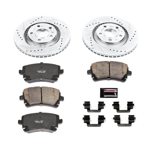 Power Stop 04-09 Audi S4 Rear Z23 Evolution Sport Brake Kit w/Calipers (1x psbK4564, 1x psbS3252) thumbnail 4