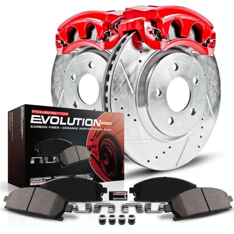 Power Stop 04-09 Kia Spectra Rear Z23 Evolution Sport Brake Kit w/Calipers (1x psbS3302, 1x psbK5905) thumbnail 2
