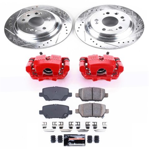 Power Stop 05-12 Acura RL Rear Z23 Evolution Sport Brake Kit w/Calipers (1x psbK4605, 1x psbS3190) thumbnail 2